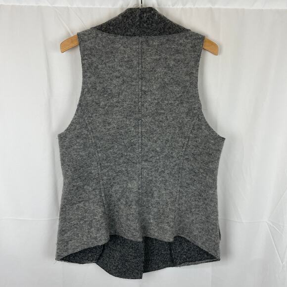 Cut Loose Lapel Collar Wool Vest Made in USA Lava Gray 3985315 Women's Size L - Picture 6 of 10